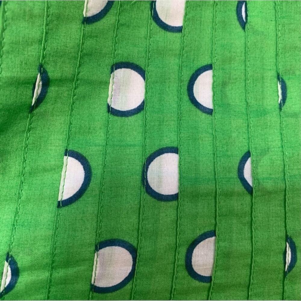 J Crew Green Polka Dot Flowing Midi Skirt Petite Cotton A Line Retro Preppy - Picture 10 of 10